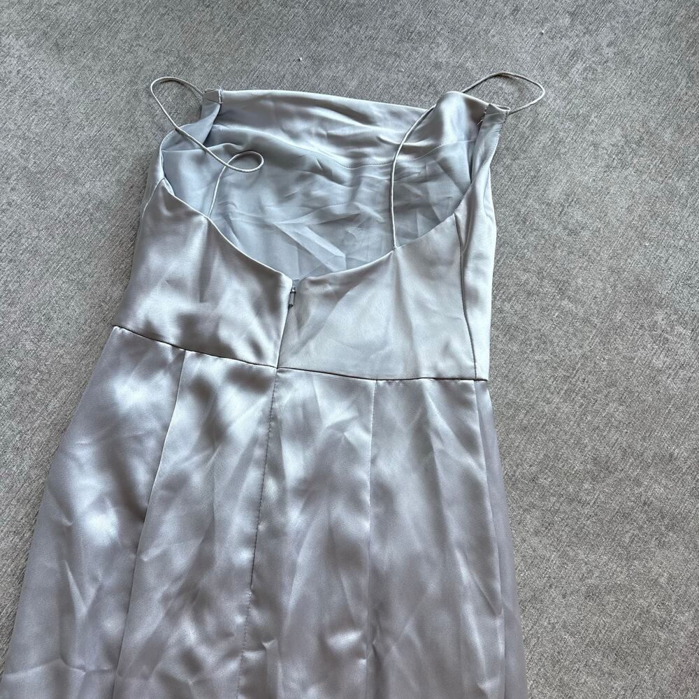 Amsale Chloe Satin Maxi Dress - Picture 6 of 9